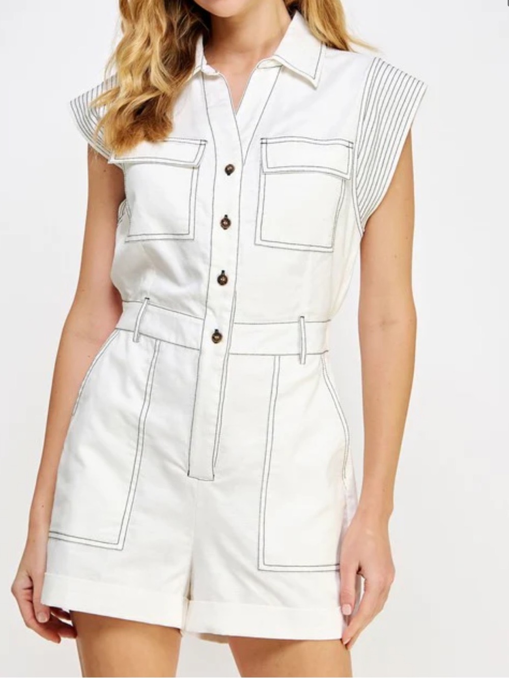 Strut & Bolt Linen Romper